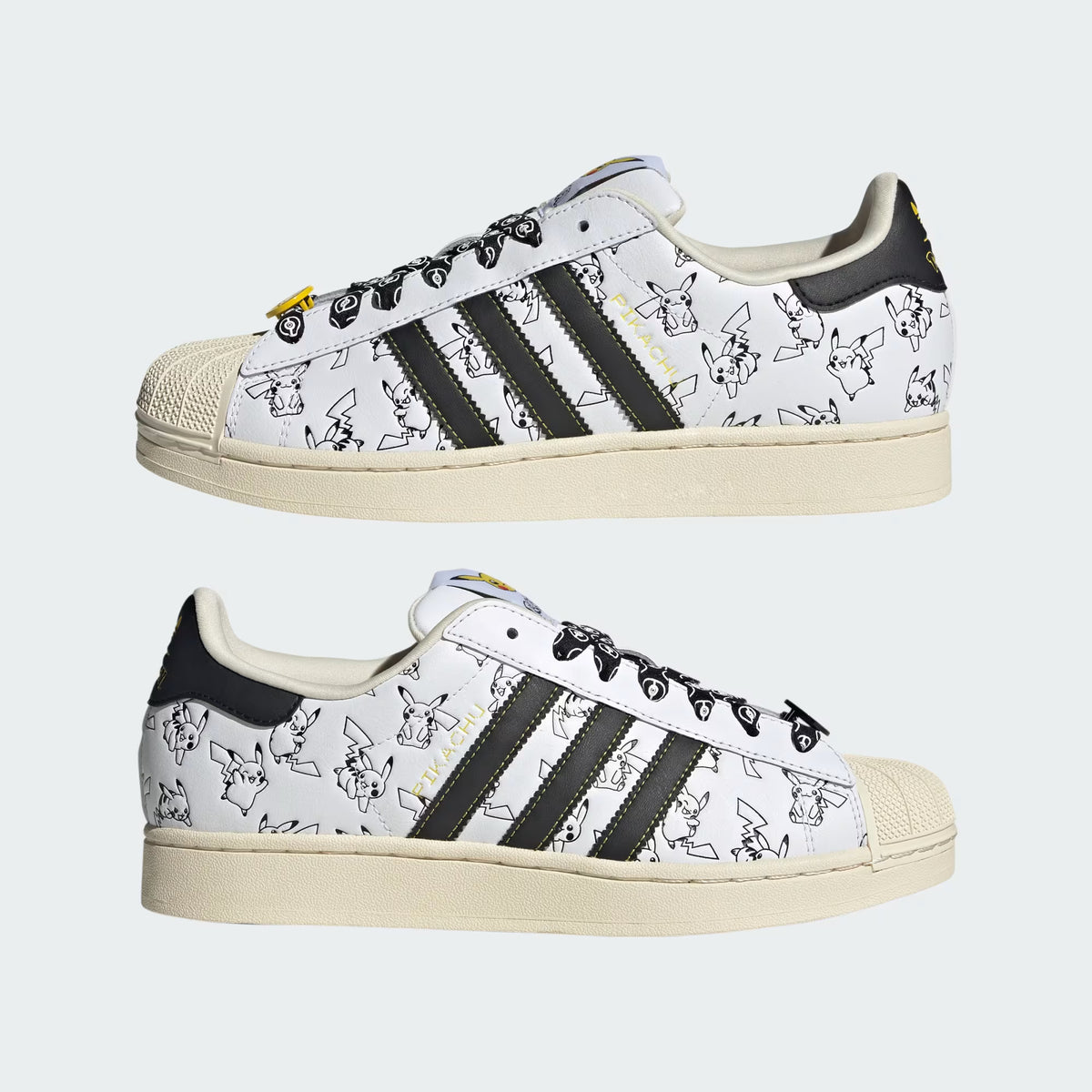 Chaussures Pikachu Cloud White Ver. Superstar II Adidas Pokemon