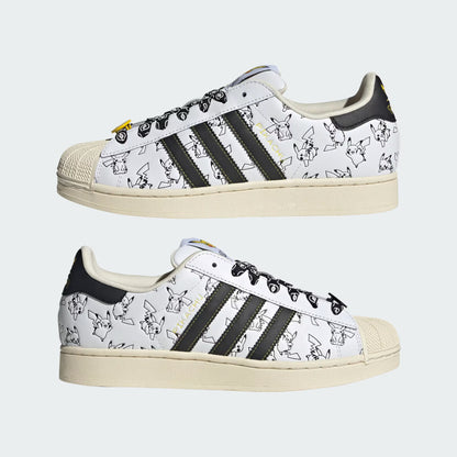 Chaussures Pikachu Cloud White Ver. Superstar II Adidas Pokemon