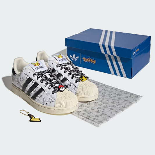 Chaussures Pikachu Cloud White Ver. Superstar II Adidas Pokemon
