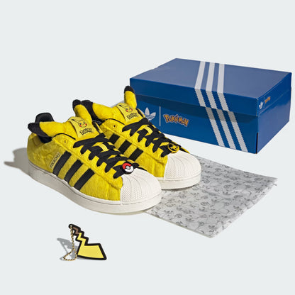 Chaussures Pikachu Yellow Core Ver. Superstar II Adidas Pokemon