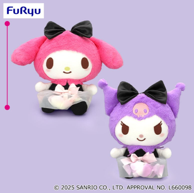 Peluche Melody & Kuromi In Dress Ver. Furyu Sanrio Au Choix