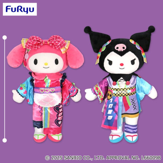 Peluche Melody & Kuromi Puroland Ver. Furyu Sanrio Au Choix
