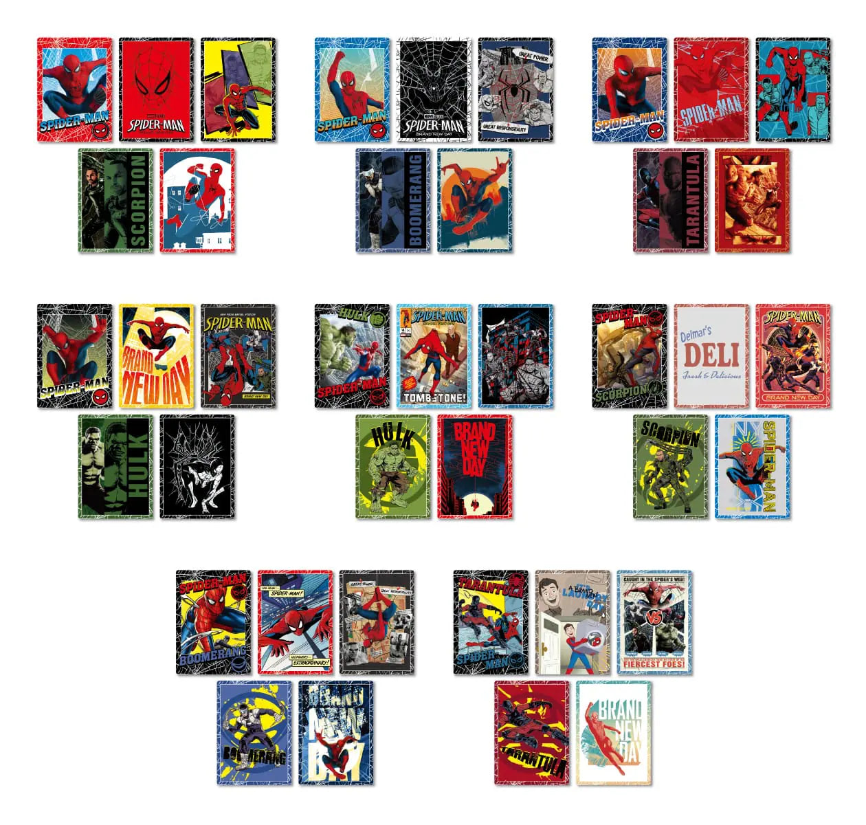 Carte Spiderman (I) Happy Kuji Spiderman Brand New Day Set Complet