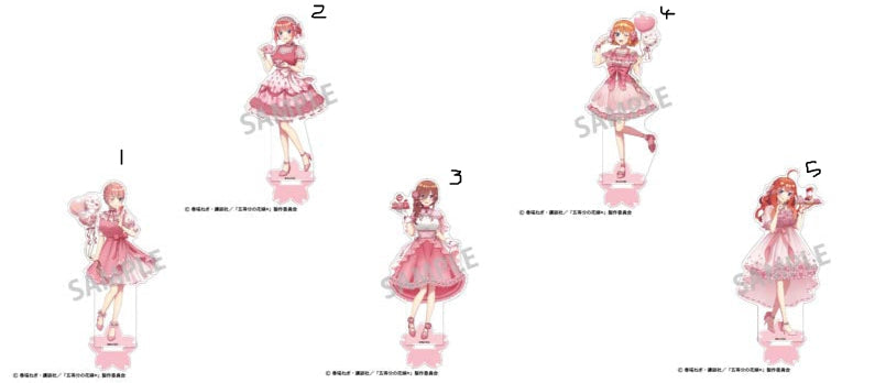 Acrylique Stand The Quintessential Quintuplets Cherry Blossoms Afternoon Tea Ver. Au Choix