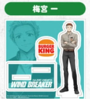 Acrylique Stand Hajime Umemiya Wind Breaker x Burger King