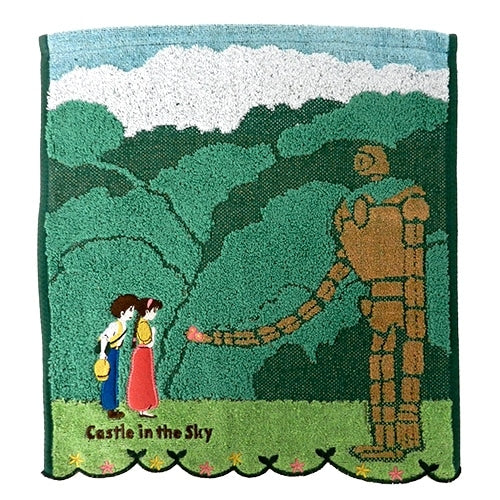 Serviette de toilette Pazu / Sheeta & Robot Soldat Le château dans le ciel Ghibli